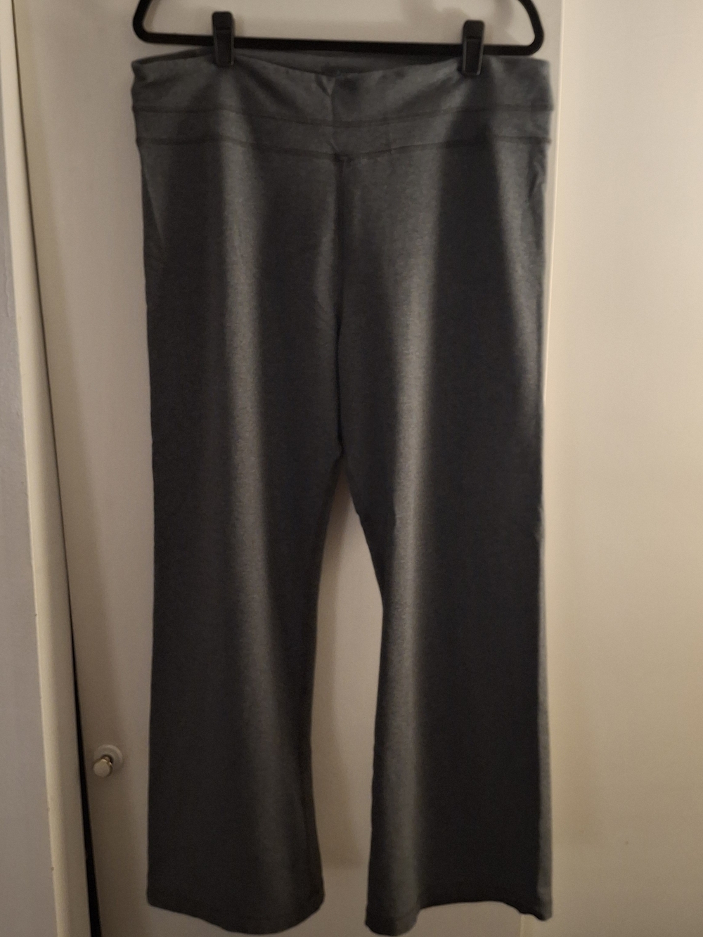 Lane Bryant Women's Gray Wide-Leg Yoga Pants